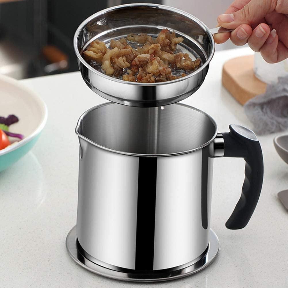 Stainless Steel Oil Strainer Container